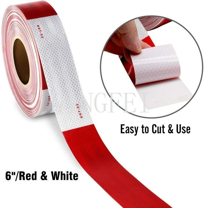 Red And White Trailer Tape
